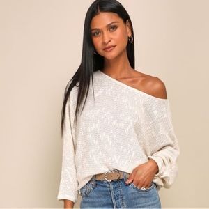NWT Lulus | Ivory Dolman Top